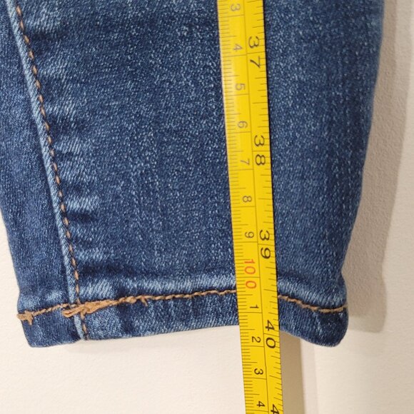 American Eagle Women's Blue High Rise Front Zipper Casual Denim Skinny Jean - Picture 9 of 12